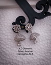 AD Diamond Rose Gold And Silver Designer Jummar Earrings Wholesale Online
